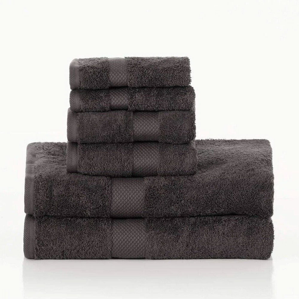 6-Piece-Black-Towel-Set
