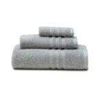 SoftTouch Gray 3-Piece College Towel Set