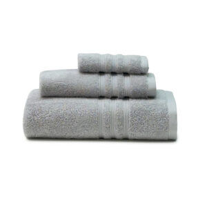 SoftTouch Gray 3-Piece College Towel Set