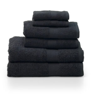SoftTouch Black 6-Piece College Towel Set