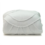 White Twin XL College Tufted Arch Comforter for Campus Living