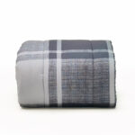 Black Plaid Twin XL College Reversible Comforter for Campus Living
