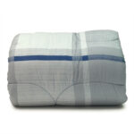 Navy Plaid Twin XL College Reversible Comforter for Campus Living