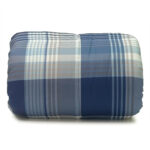 Parker Plaid – Navy Twin XL College Comforter with Classic Square Quilting