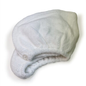 Deluxe College Hair Towel in White