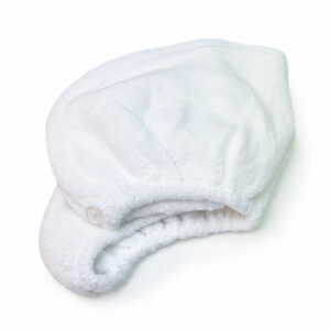 Deluxe College Hair Towel in White
