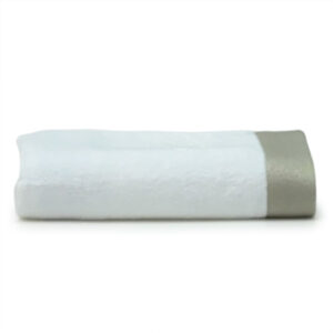 Deluxe College Hand Towel with Taupe Trim