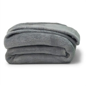 Gray College Micro Plush Throw for Campus Living