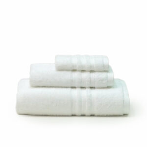 SoftTouch White 3-Piece College Towel Set