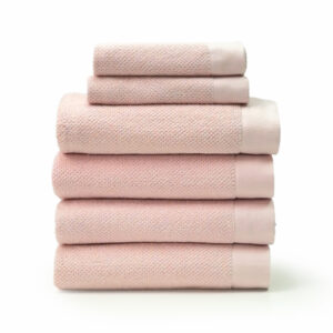 College Pink 6 Piece Deluxe Towel Set for Students – Soft Campus Bath Essential