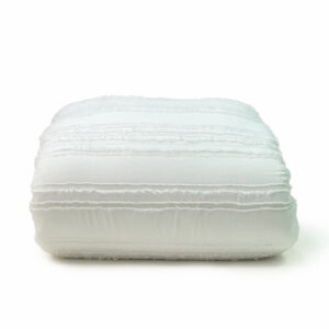 White Twin XL College Eyelash Comforter for Campus Living