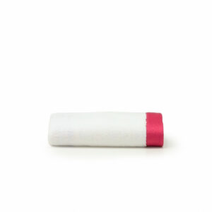Deluxe College Hand Towel with Pink Trim