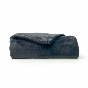 College Black Micro Plush Blanket for Students – Soft Twin XL Campus Bedding Layer