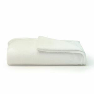 White Micro Plush College Blanket for Twin XL Beds