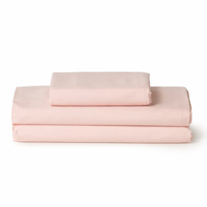 Soft Pink Twin XL College Microfiber Sheet Set