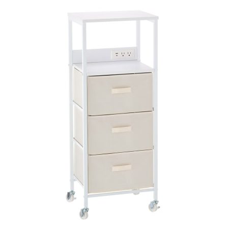 White-charging-cart